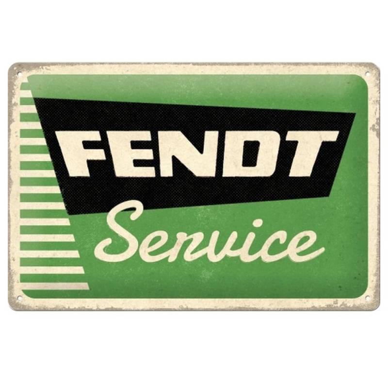 Nostalgic-Art Metallschild Blechschild 20 x 30cm - Fendt - Fendt Service von Nostalgic-Art