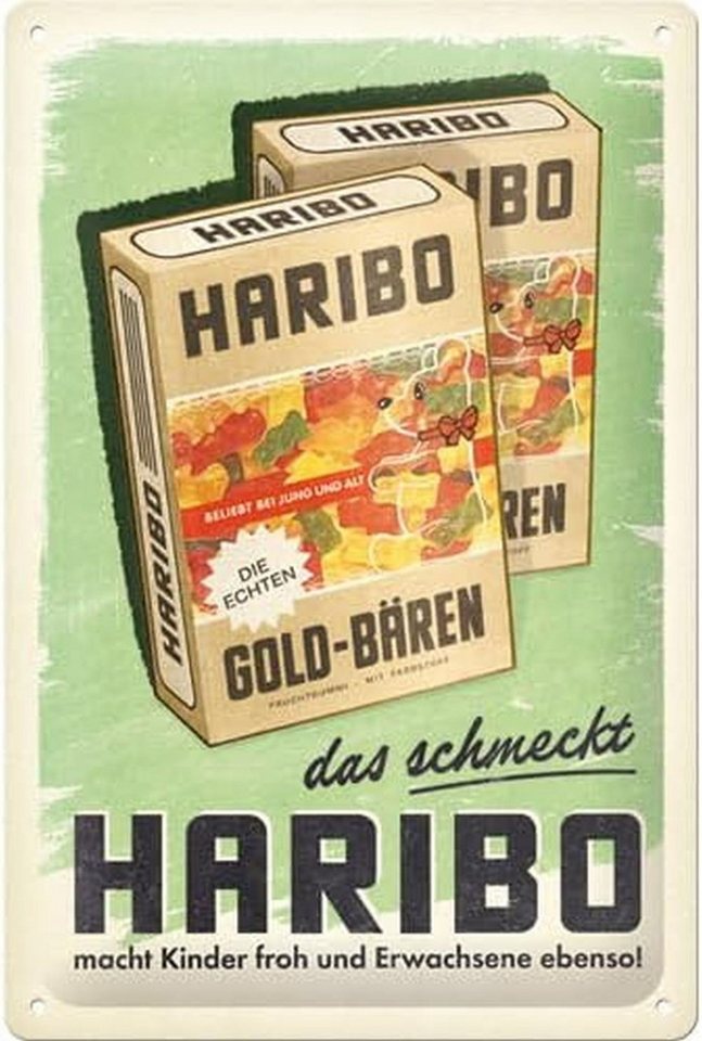 Nostalgic-Art Metallschild Blechschild 20 x 30cm - HARIBO - Packung ... das schmeckt Nostalgic-Art Metallschild Blechschild 20 x 30cm - HARIBO - Packung ... das schmeckt von Nostalgic-Art