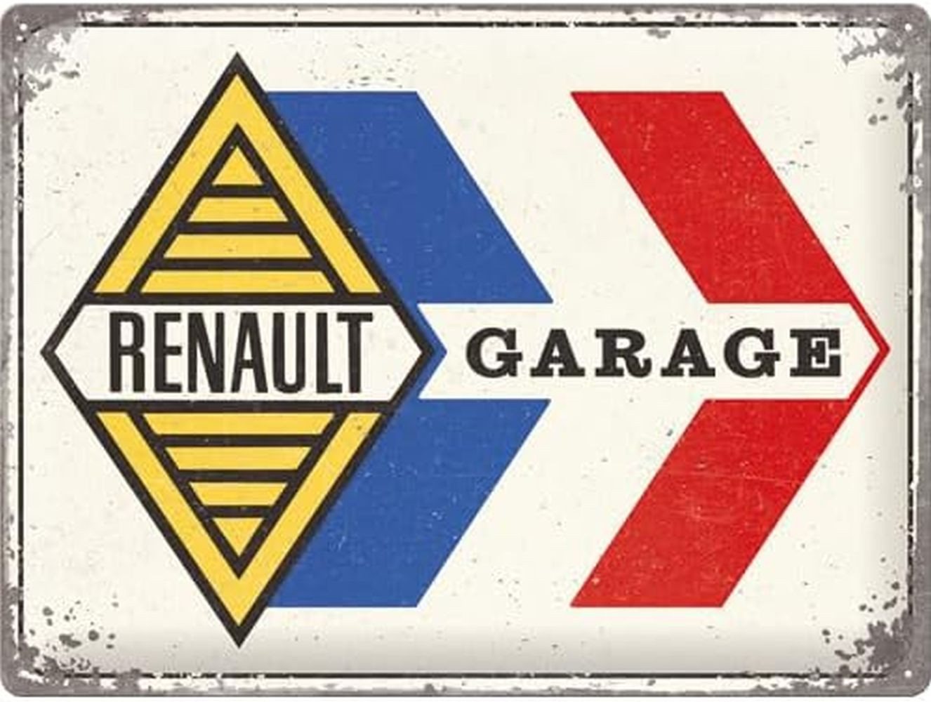 Nostalgic-Art Metallschild Blechschild 30 x 40 cm - Renault – Garage von Nostalgic-Art
