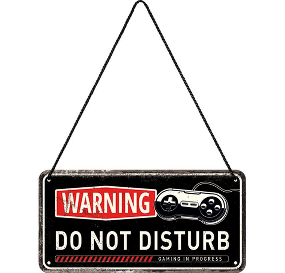 Nostalgic-Art Metallschild Hängeschild - Achtung - Do Not Disturb Gaming in Progress Nostalgic-Art Metallschild Hängeschild - Achtung - Do Not Disturb Gaming in Progress von Nostalgic-Art