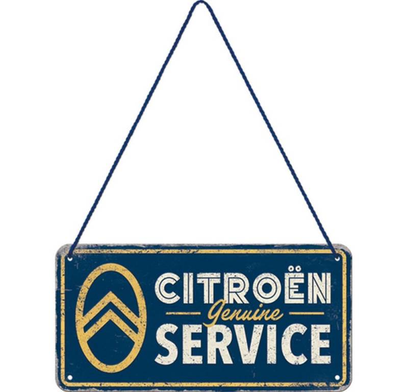 Nostalgic-Art Metallschild Hängeschild - Citroen - Citroen Genuine Service von Nostalgic-Art