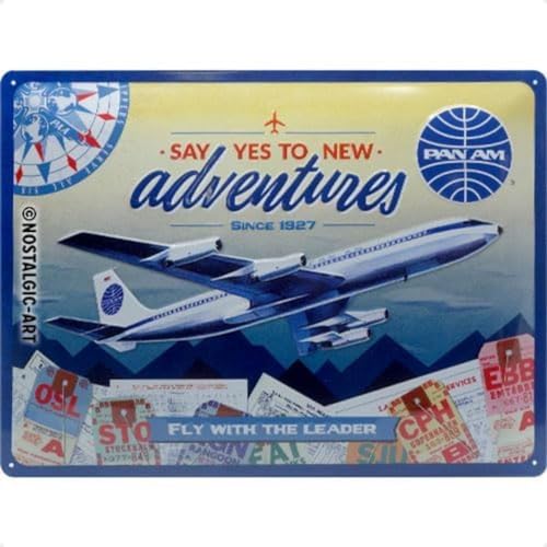 Nostalgic-Art Retro Blechschild, 30 x 40 cm, Dekorative Tafel, Wandmontage, Kunststoff, Rechteckig, Reisen, Retro - Nostalgia (Travel & Aviation) Nostalgic-Art Retro Blechschild, 30 x 40 cm, Dekorative Tafel, Wandmontage, Kunststoff, Rechteckig, Reisen, Retro - Nostalgia (Travel & Aviation) von Nostalgic-Art