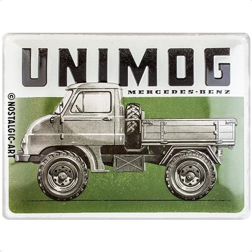 Nostalgic-Art Retro Blechschild, 30 x 40 cm, Daimler Truck – Unimog Vintage – Geschenk-Idee für Trucker, Original Lizenzprodukt (OLP), aus Metall, Vintage Design, Blechschilder Sprüche von Nostalgic-Art