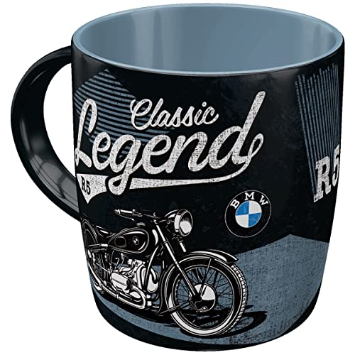 Nostalgic-Art Retro Kaffee-Becher, 330 ml, BMW – Classic Legend – Geschenk-Idee für Biker, Keramik-Tasse, Vintage Design von Nostalgic-Art