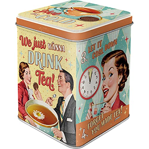 Nostalgic-Art Retro Teedose, 100 g, Tea & Cookies Together – Geschenk-Idee für Nostalgie-Fans, Aufbewahrung für losen Tee und Teebeutel, Vintage Design von Nostalgic-Art