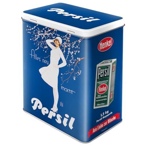 Nostalgic-Art Retro Vorratsdose L, 3 l, Persil – Weiße Dame Blau – Geschenk-Idee für Nostalgie-Fans, Große Blech-Dose, Vintage Design von Nostalgic-Art