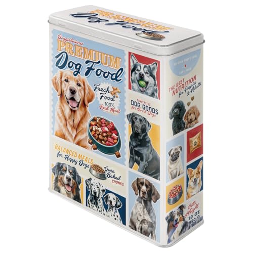 Nostalgic-Art Retro Vorratsdose XL, 4 l, Premium Dog Food – Geschenk-Idee für Hunde-Besitzer, Aufbewahrungsbox für Trockenfutter, Vintage Design Nostalgic-Art Retro Vorratsdose XL, 4 l, Premium Dog Food – Geschenk-Idee für Hunde-Besitzer, Aufbewahrungsbox für Trockenfutter, Vintage Design von Nostalgic-Art