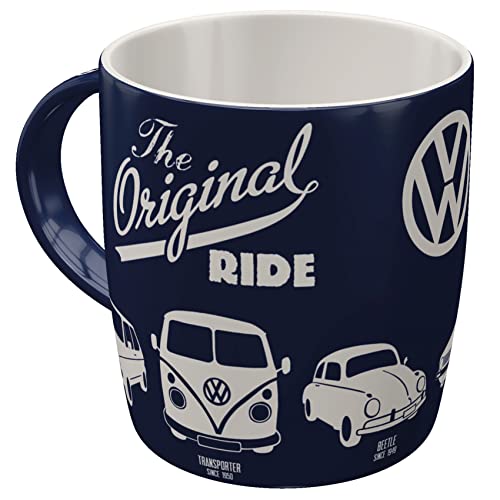 Nostalgic-Art Retro Kaffee-Becher, 330 ml, VW – The Original Ride – Volkswagen Bus Geschenk-Idee, Keramik-Tasse, Vintage Design von Nostalgic-Art