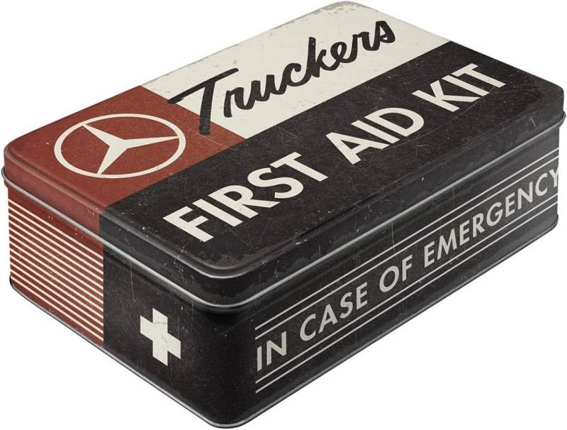 Nostalgic-Art Keksdose Vorratsdose Flach - Daimler Truck - First Aid Kit von Nostalgic-Art