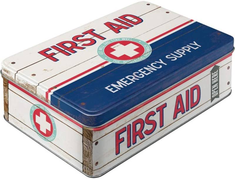 Nostalgic-Art Keksdose Vorratsdose Kaffeedose Frischhaltedose - First Aid Blue von Nostalgic-Art