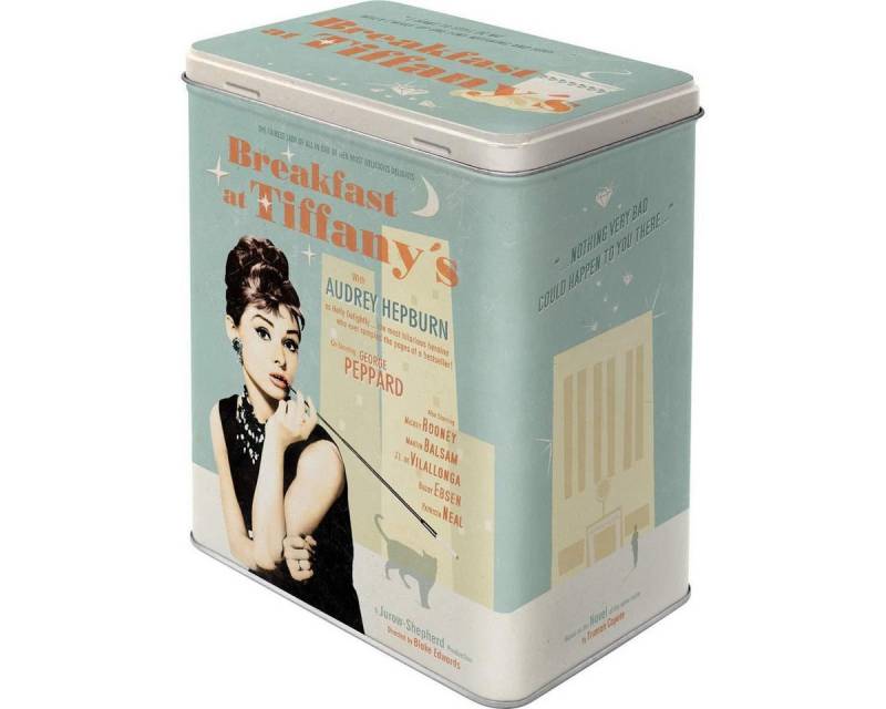 Nostalgic-Art Vorratsdose Vorratsdose L - Celebrities - Breakfast at Tiffany's Blue von Nostalgic-Art