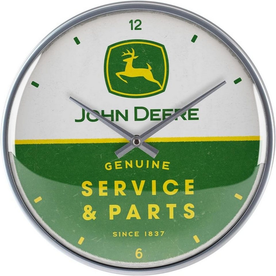 Nostalgic-Art Wanduhr Wanduhr - John Deere - Service & Parts von Nostalgic-Art