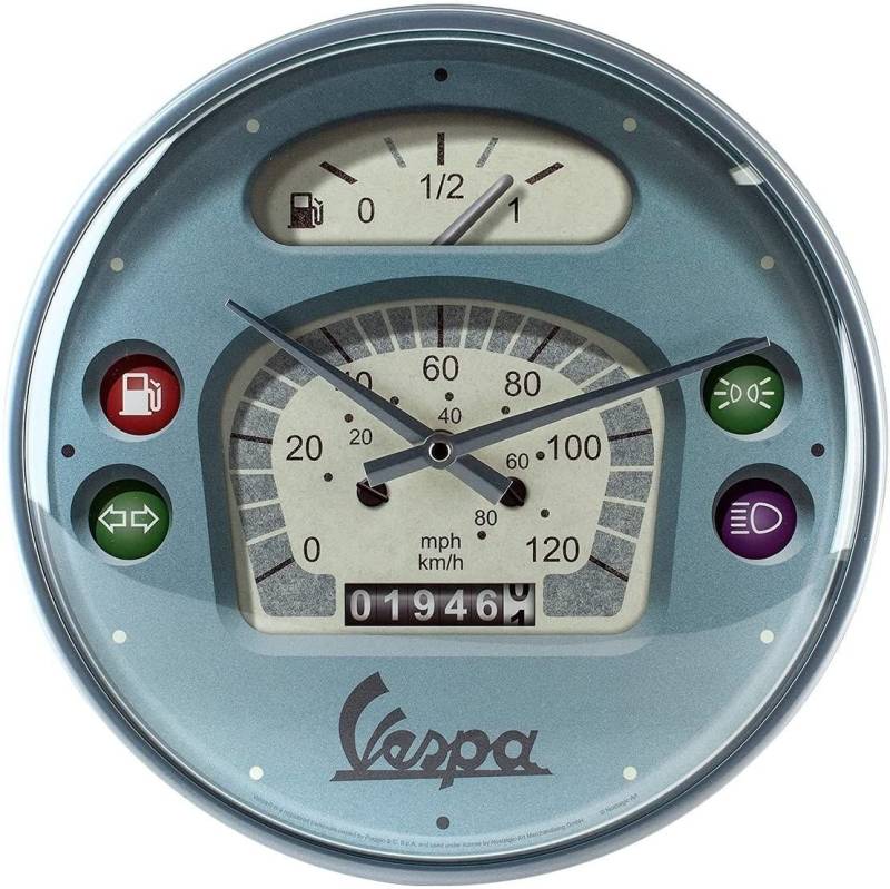 Nostalgic-Art Wanduhr Wanduhr Küchenuhr Ø 31cm Metall Analog Batterie - Vespa Tacho Nostalgic-Art Wanduhr Wanduhr Küchenuhr Ø 31cm Metall Analog Batterie - Vespa Tacho von Nostalgic-Art