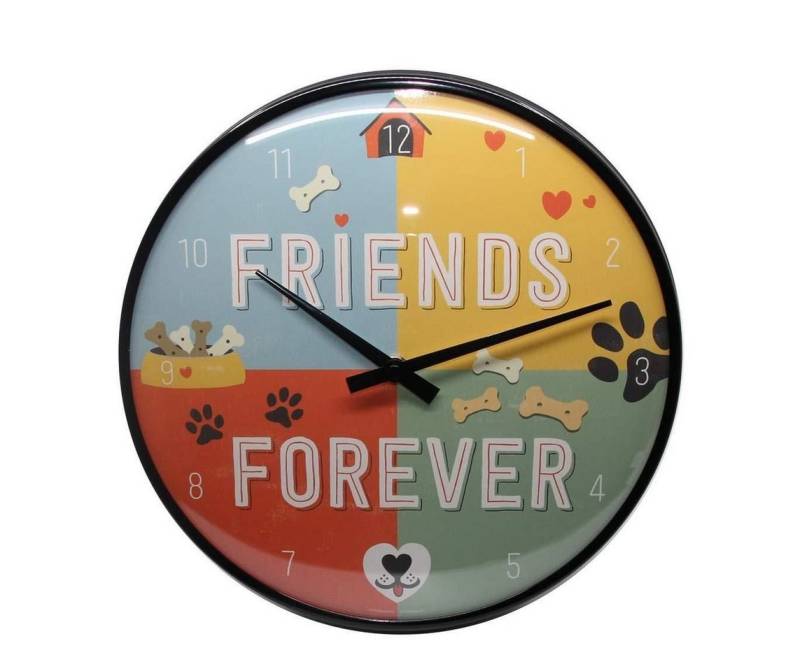 Nostalgic-Art Wanduhr Wanduhr Küchenuhr Ø31cm Analog Metall Batterie - Friends Forever Nostalgic-Art Wanduhr Wanduhr Küchenuhr Ø31cm Analog Metall Batterie - Friends Forever von Nostalgic-Art