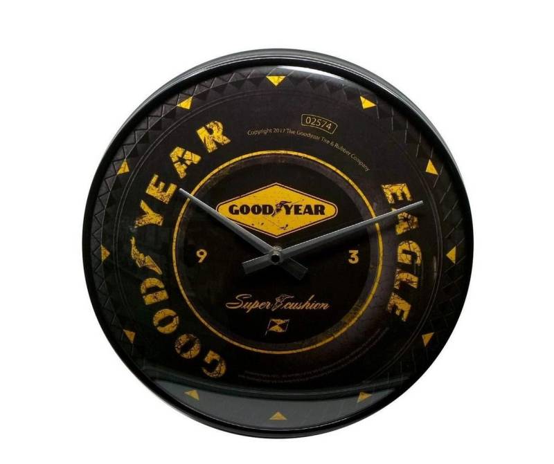 Nostalgic-Art Wanduhr Wanduhr Küchenuhr Ø31cm Analog Metall Batterie - Goodyear Nostalgic-Art Wanduhr Wanduhr Küchenuhr Ø31cm Analog Metall Batterie - Goodyear von Nostalgic-Art