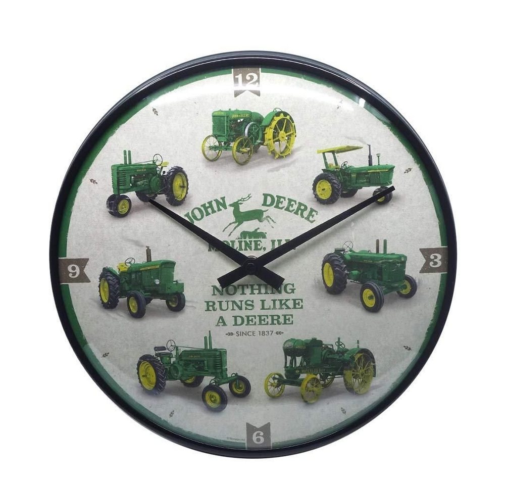 Nostalgic-Art Wanduhr Wanduhr Küchenuhr Ø31cm Analog Metall Batterie - John Deere #2 von Nostalgic-Art