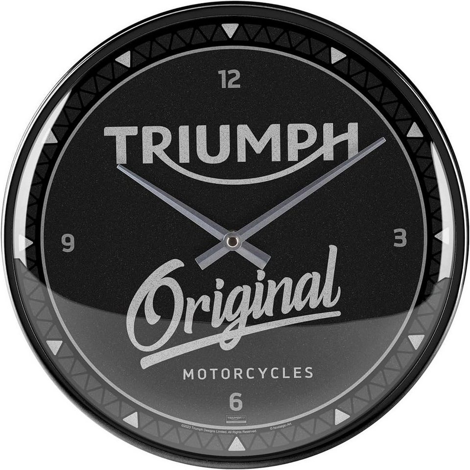 Nostalgic-Art Wanduhr Wanduhr - Triumph - Original black von Nostalgic-Art