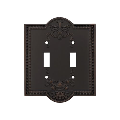 Nostalgic Warehouse 719639 Meadows Schalterplatte mit Doppel-Kippschalter, zeitlos bronzefarben Nostalgic Warehouse 719639 Meadows Schalterplatte mit Doppel-Kippschalter, zeitlos bronzefarben von Nostalgic