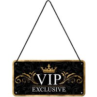 Nostalgic-Art Retro Hängeschild, 10 X 20 cm, "Vip Exclusive", Geschenk-Idee Für Besondere Menschen, Aus Metall, Vintage Design Mit Spruch von NostalgicArtBerlin