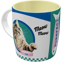 Nostalgic-Art Retro Kaffee-Becher, 330 Ml, "Better Together Cats", Geschenk-Idee Für Katzen-Besitzer, Keramik-Tasse, Vintage Design von NostalgicArtBerlin