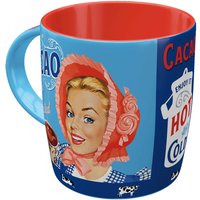 Nostalgic-Art Retro Kaffee-Becher, 330 Ml, "Cacao Addicted", Geschenk-Idee Für Nostalgie-Fans, Keramik-Tasse, Vintage Design Mit Spruch von NostalgicArtBerlin