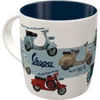Nostalgic-Art Retro Kaffee-Becher, 330 Ml, "Vespa - Model Chart", Geschenk-Idee Für Roller-Fans, Keramik-Tasse, Vintage Design von NostalgicArtBerlin