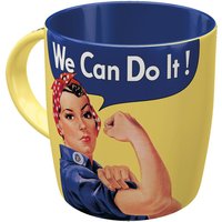 Nostalgic-Art Retro Kaffee-Becher, 330 Ml, "We Can Do It", Geschenk-Idee Für Frauen, Keramik-Tasse, Vintage Design von NostalgicArtBerlin