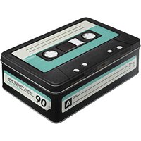 Nostalgic-Art Retro Vorratsdose Flach, 2, 5 L, Cassette - Geschenk-Idee Für Musik-Fans, Blech-Dose Mit Deckel, Vintage Design Nostalgic-Art Retro Vorratsdose Flach, 2, 5 L, Cassette - Geschenk-Idee Für Musik-Fans, Blech-Dose Mit Deckel, Vintage Design von NostalgicArtBerlin