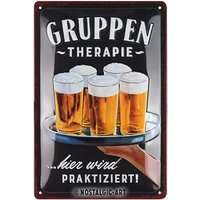 Retro Wall Decor Bar Sign L Group Therapy Metal 20x30 Tin Signs Vintage Home Gift For Him Birthday Gift von NostalgicArtBerlin