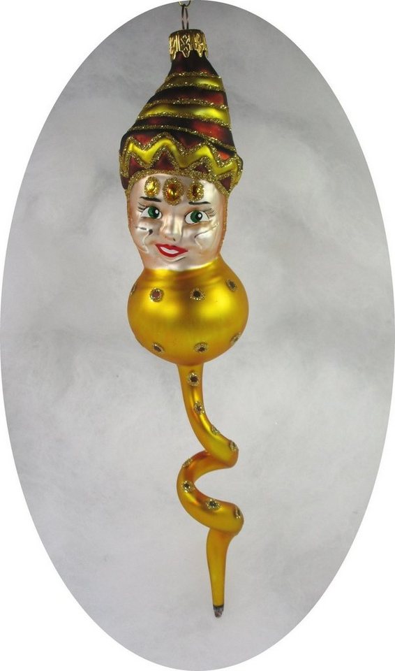 Nostalgie Christbaumschmuck Thüringen Christbaumschmuck lustiger Harlekin, HANDMADE von Nostalgie Christbaumschmuck Thüringen