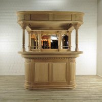 20986A Hausbar Theke Teakholz 2, 00 M von Nostalgiepalast