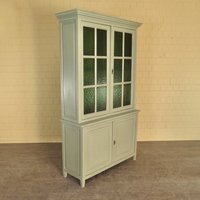 23716 Vitrine Schrank Apothekerschrank Biedermeier 1850 Massiv Kiefer Antik von Nostalgiepalast