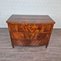 25880 Kommode Biedermeier 1840 Mahagoni Furniert Antik von Nostalgiepalast