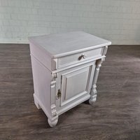 26035 Nachtschränkchen Gründerzeit 1880 Massiv Kiefer Antik von Nostalgiepalast