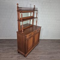 26109 Sideboard Mit Aufsatz Anrichte Jugendstil 1900 Massiv Eiche Antik von Nostalgiepalast