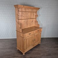 26122 Buffetschrank Tellerschrank Gründerzeit 1900 Massiv Kiefer Antik von Nostalgiepalast