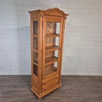 26654 Vitrine Schaukasten Massiv Kiefer 0, 76 M Im Gründerzeitstil von Nostalgiepalast