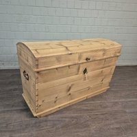 26779 Truhe Gründerzeit 1880 Massiv Kiefer Antik von Nostalgiepalast