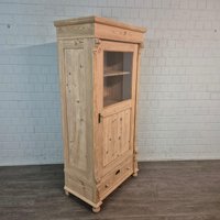 26973 Vitrine Geschirrschrank Gründerzeit 1880 Massiv Kiefer Antik 26973 Vitrine Geschirrschrank Gründerzeit 1880 Massiv Kiefer Antik von Nostalgiepalast