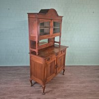 27157 Buffetschrank Schrank Jugendstil 1920 Massiv Eiche Antik von Nostalgiepalast