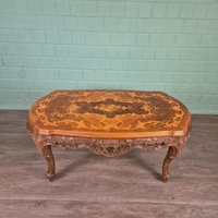 27283 Couchtisch Tisch Nussbaum Furniert Neubarock Antik 27283 Couchtisch Tisch Nussbaum Furniert Neubarock Antik von Nostalgiepalast