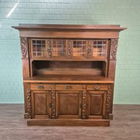 27355 Buffetschrank Schrank Jugendstil 1910 Eiche Furniert Antik 27355 Buffetschrank Schrank Jugendstil 1910 Eiche Furniert Antik von Nostalgiepalast