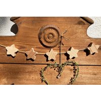 Sternengirlande Sterne Natur Weiß Holzsterne Girlande Wimpelkette Sternenkette Stern Aus Holz Sternengirlande Sterne Natur Weiß Holzsterne Girlande Wimpelkette Sternenkette Stern Aus Holz von NostalgieundSpiel