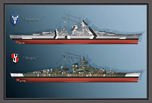 Battleship Bismarck Tirpitz Weltkrieg Nostalgisches gewölbtes starkes Metall-Blechschild, 20 x 30 x 1 cm Battleship Bismarck Tirpitz Weltkrieg Nostalgisches gewölbtes starkes Metall-Blechschild, 20 x 30 x 1 cm von Nostalgische Welten Andreas Schmidt