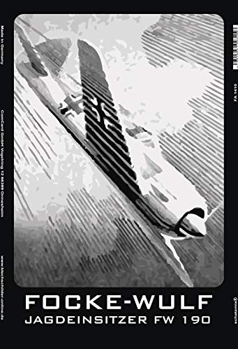Focke Wulf Jagdeinsitzer FW 190 Weltkrieg 2 Nostalgisch gewölbt starkes Metall Blechschild Pub Schild 20.0 cm x 30.0 cm x 1.0 cm Zoll Focke Wulf Jagdeinsitzer FW 190 Weltkrieg 2 Nostalgisch gewölbt starkes Metall Blechschild Pub Schild 20.0 cm x 30.0 cm x 1.0 cm Zoll von Nostalgische Welten Andreas Schmidt