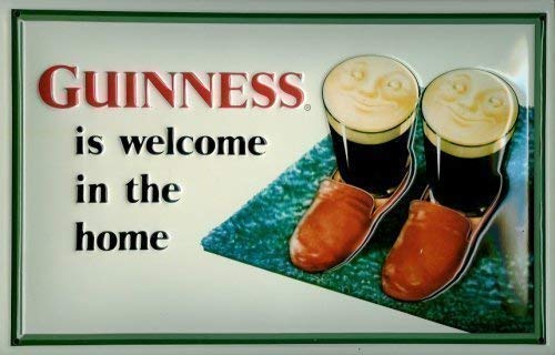 Nostalgische Welten Andreas Schmidt Guinness Slippers Blechschild Schild Blech Metall Metal Tin Sign 20 x 30 cm von Nostalgische Welten Andreas Schmidt