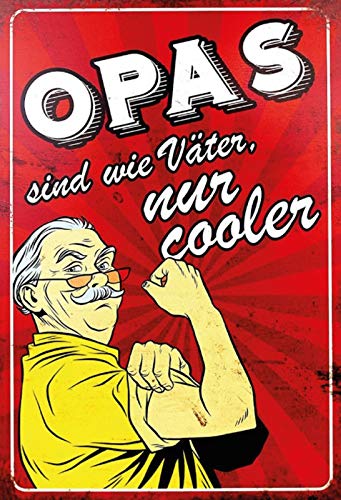 Opas sind wie Väter nur Cooler Nostalgie gewölbt starkes Metall Blechschild Pub Schild 20,0 cm x 30,0 cm x 1,0 cm Opas sind wie Väter nur Cooler Nostalgie gewölbt starkes Metall Blechschild Pub Schild 20,0 cm x 30,0 cm x 1,0 cm von Nostalgische Welten Andreas Schmidt