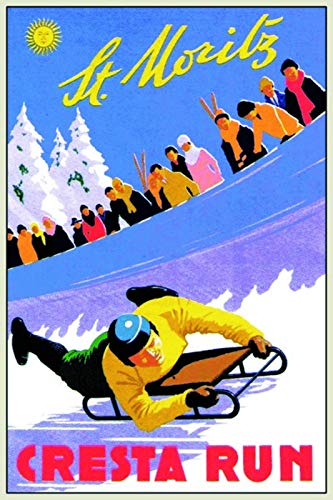 St. Moritz Cresta Run nostalgisches gewölbtes starkes Metall-Blechschild für Kneipen, 20 x 30 x 1 cm St. Moritz Cresta Run nostalgisches gewölbtes starkes Metall-Blechschild für Kneipen, 20 x 30 x 1 cm von Nostalgische Welten Andreas Schmidt