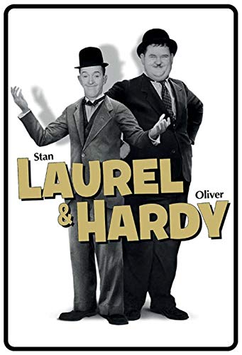 Stan Laurel & Oliver Hardy Motiv 3 Nostalgisches gewölbtes starkes Metall-Blechschild, 20 x 30 x 1 cm Stan Laurel & Oliver Hardy Motiv 3 Nostalgisches gewölbtes starkes Metall-Blechschild, 20 x 30 x 1 cm von Nostalgische Welten Andreas Schmidt
