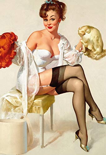 Wig Pin Up Girl Nostalgisches gewölbtes starkes Metall-Blechschild, 20 x 30 x 1 cm Wig Pin Up Girl Nostalgisches gewölbtes starkes Metall-Blechschild, 20 x 30 x 1 cm von Nostalgische Welten Andreas Schmidt